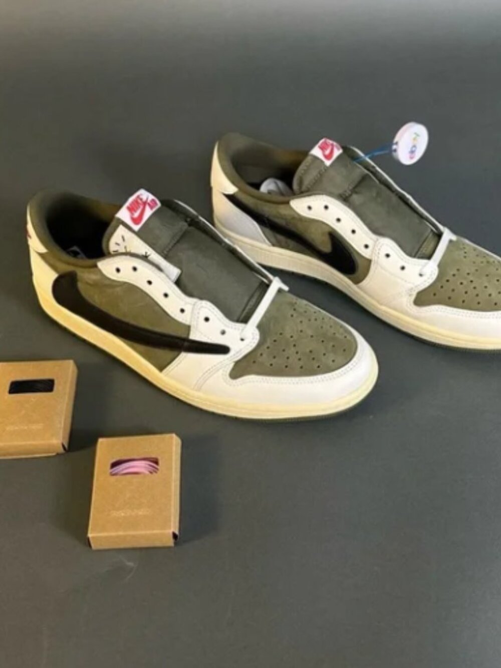 2024 Men's Jordan 1 Retro Low OG SP Travis Scott Med Olive